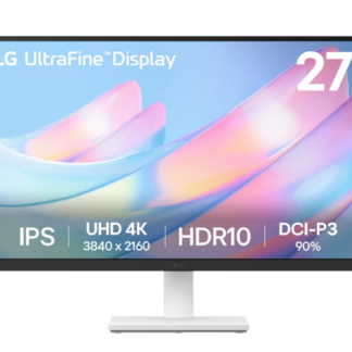 lg ultrafine 27" 4k uhd ips monitor white